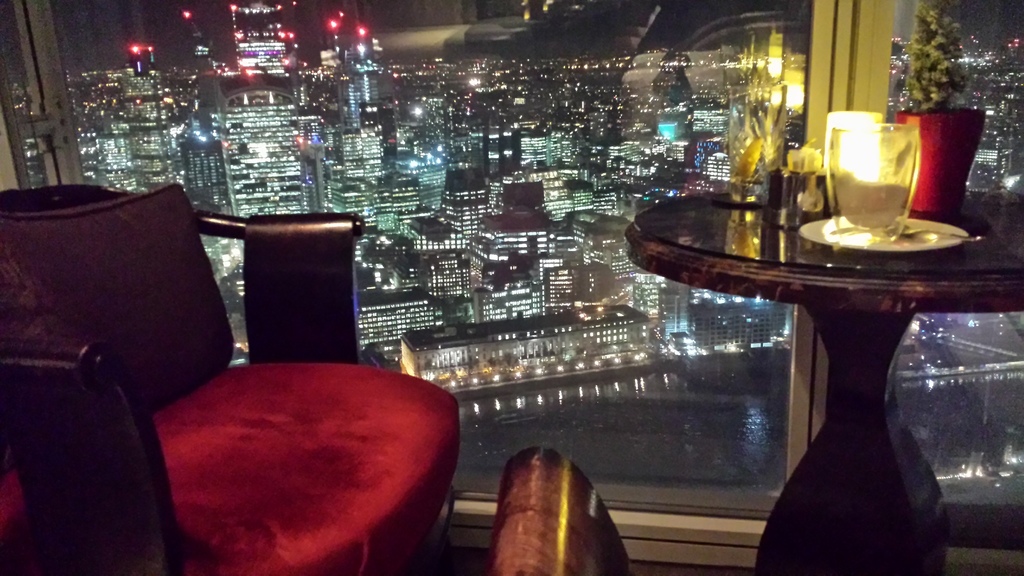 Shangri-La hotel view over London